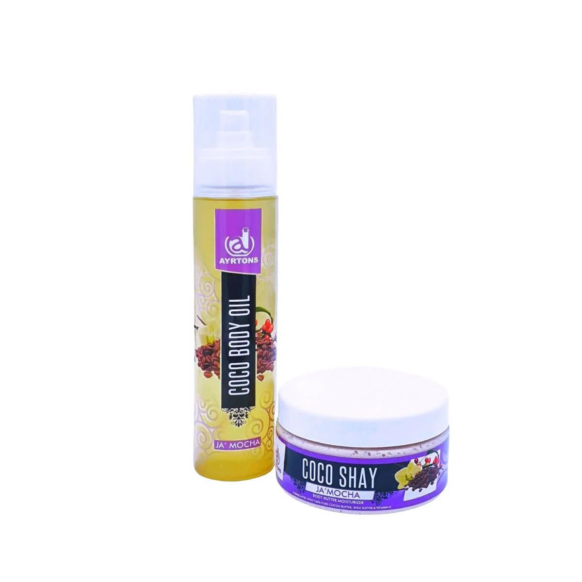 AYRTONS Coco Body Oil and Coco Shay Body Butter Bundle - Ja' Mocha